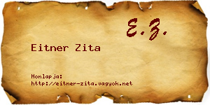 Eitner Zita névjegykártya